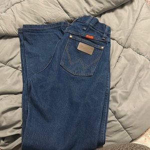 Cowboy cut wranglers